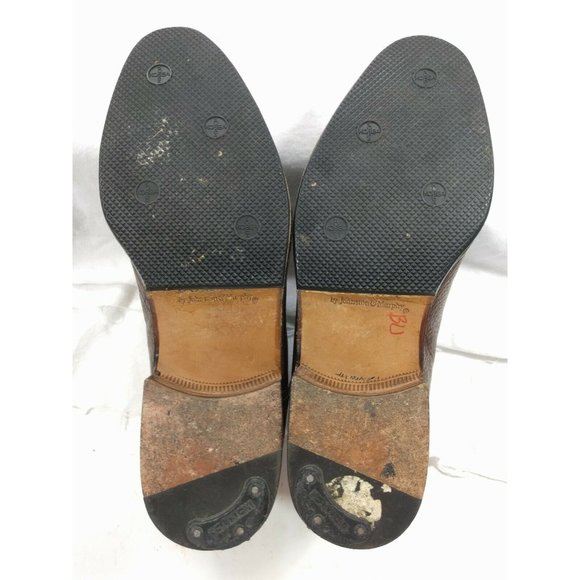 Johnston Murphy Domani Brown Italian Leather 7 M - Picture 7 of 11